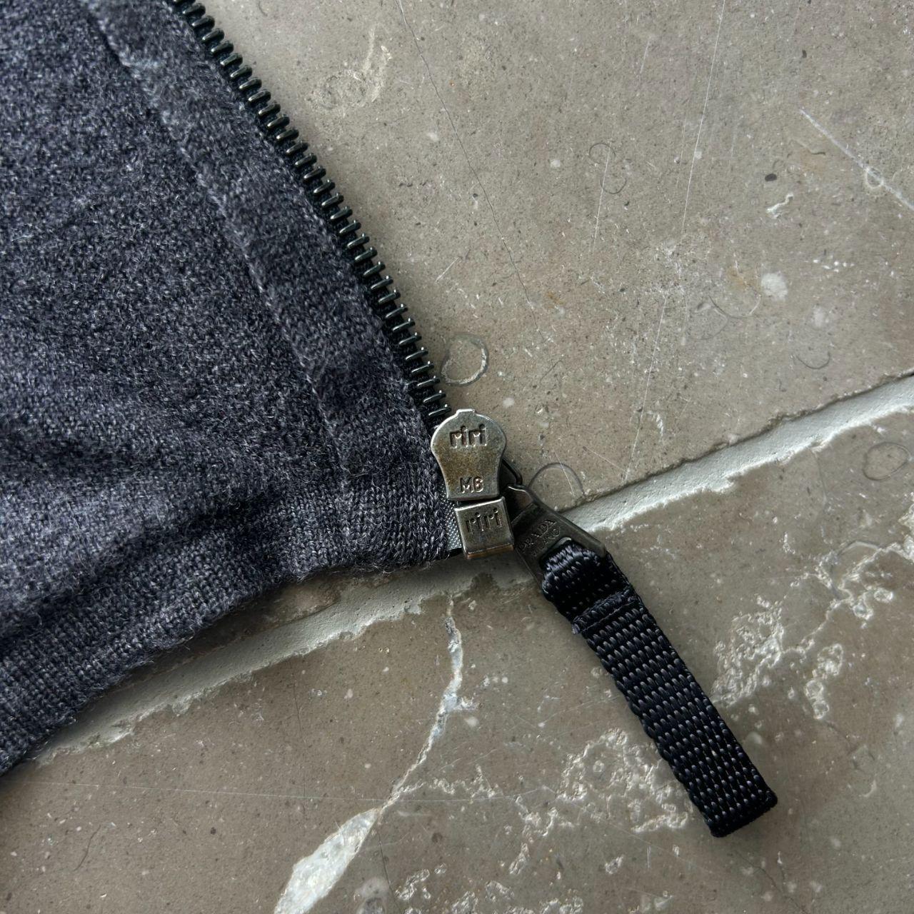 Vintage Prada Sport Zip Up Knit Jumper L
