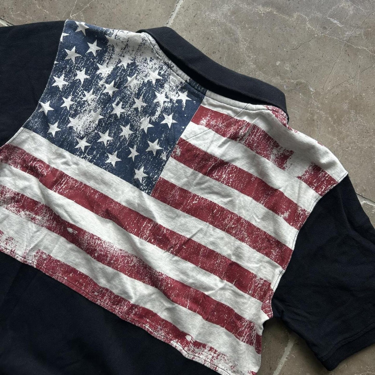 Tommy Hilfiger USA Polo Shirt Black M