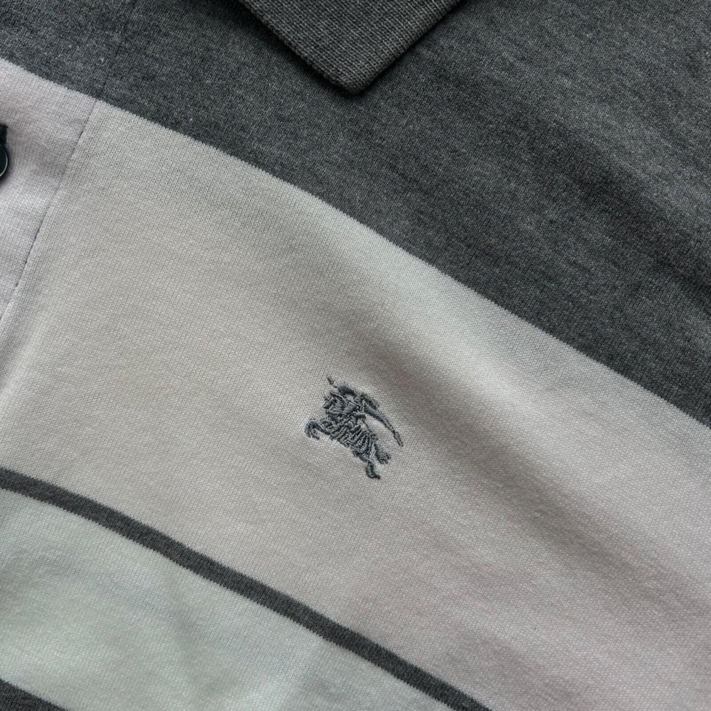 Burberry Black Label Striped Polo Shirt M