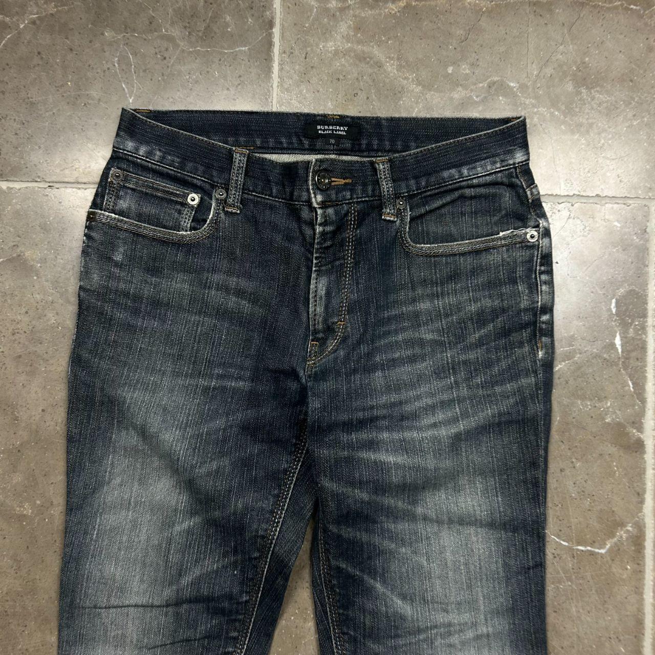 Vintage Burberry Black Label Bootcut Ripped Jeans W28 L29