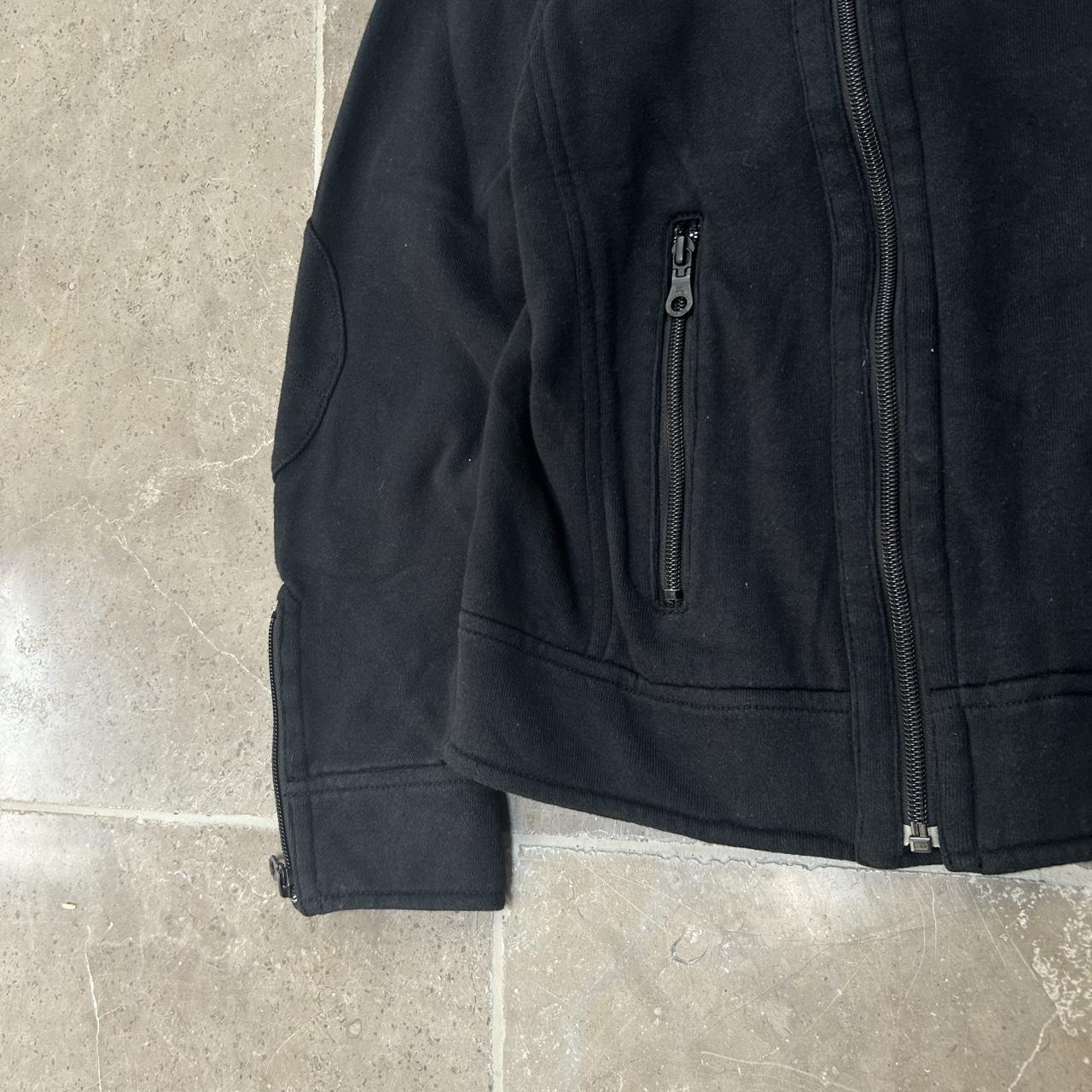 Burberry Blue Label Biker Asymmetrical Zip Jacket Black M