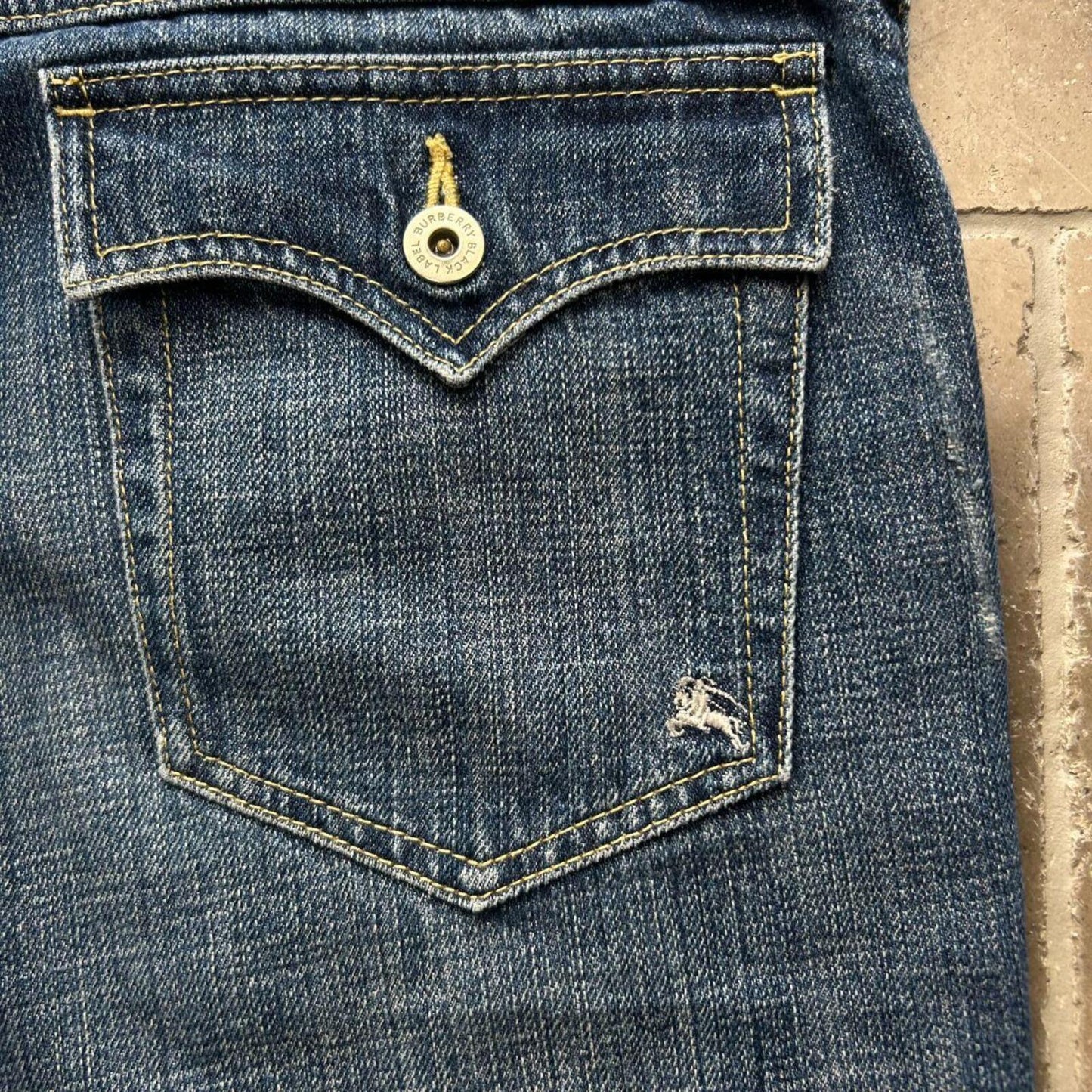 Vintage Burberry Black Label Relaxed Bootcut Jeans W32 L29