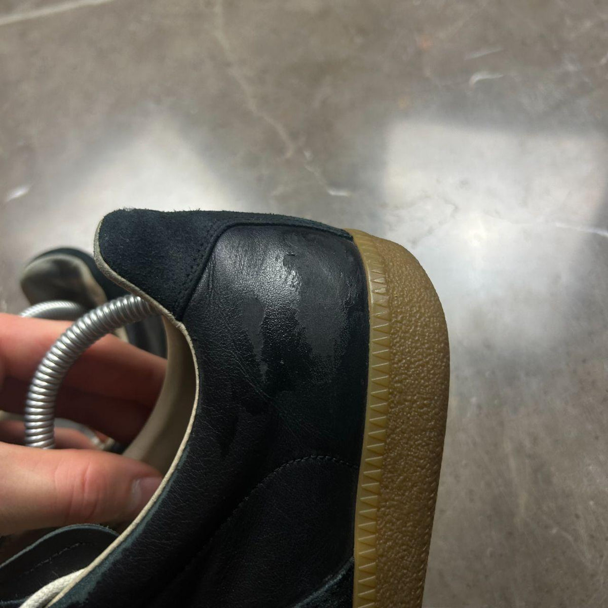 Maison Margiela Gats Low Top Trainers Black UK 8