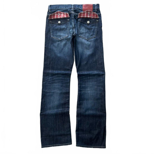 Vintage Burberry Black Label Relaxed Bootcut Jeans W30 L32
