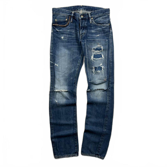 Hysteric Glamour Slim Straight Studded Denim Jeans W30 L31