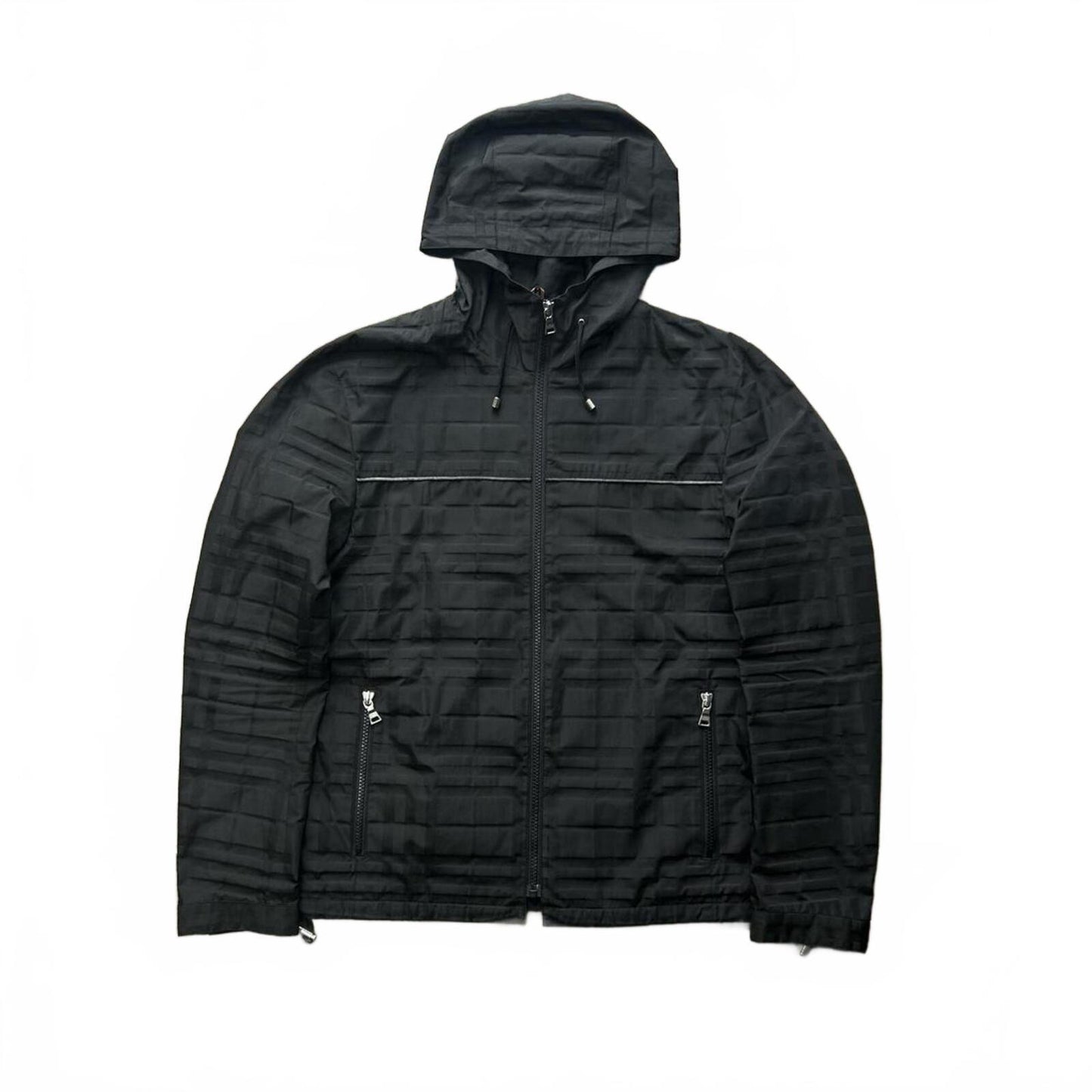 Burberry Black Label Shadow Check Windbreaker Jacket S
