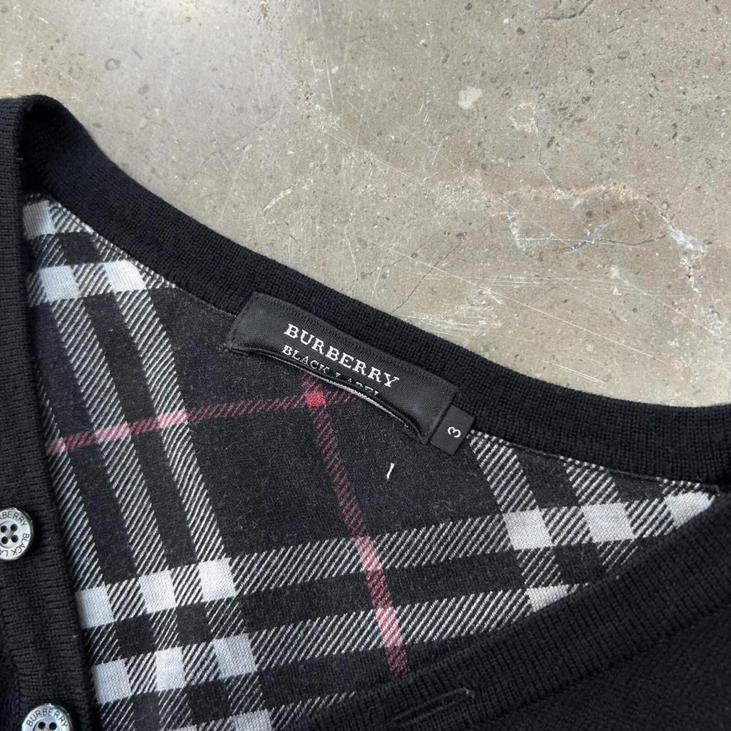Burberry Black Label Henley Knit Jumper M