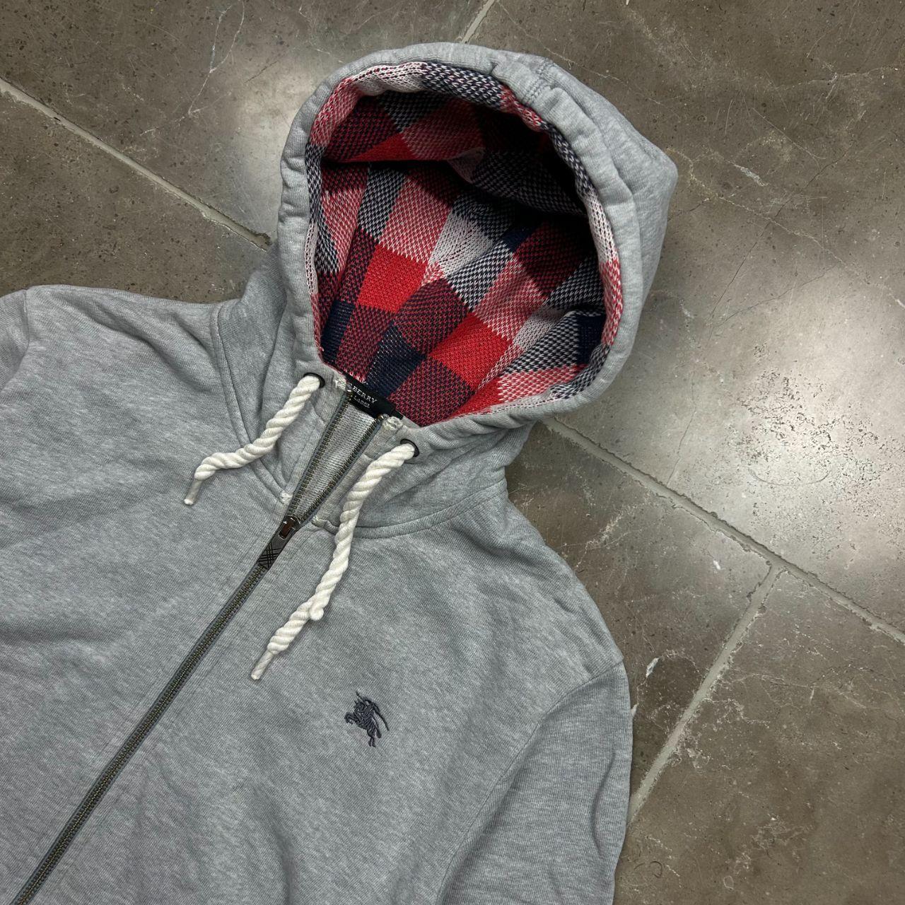 Burberry Black Label Plaid Zip Up Hoodie S