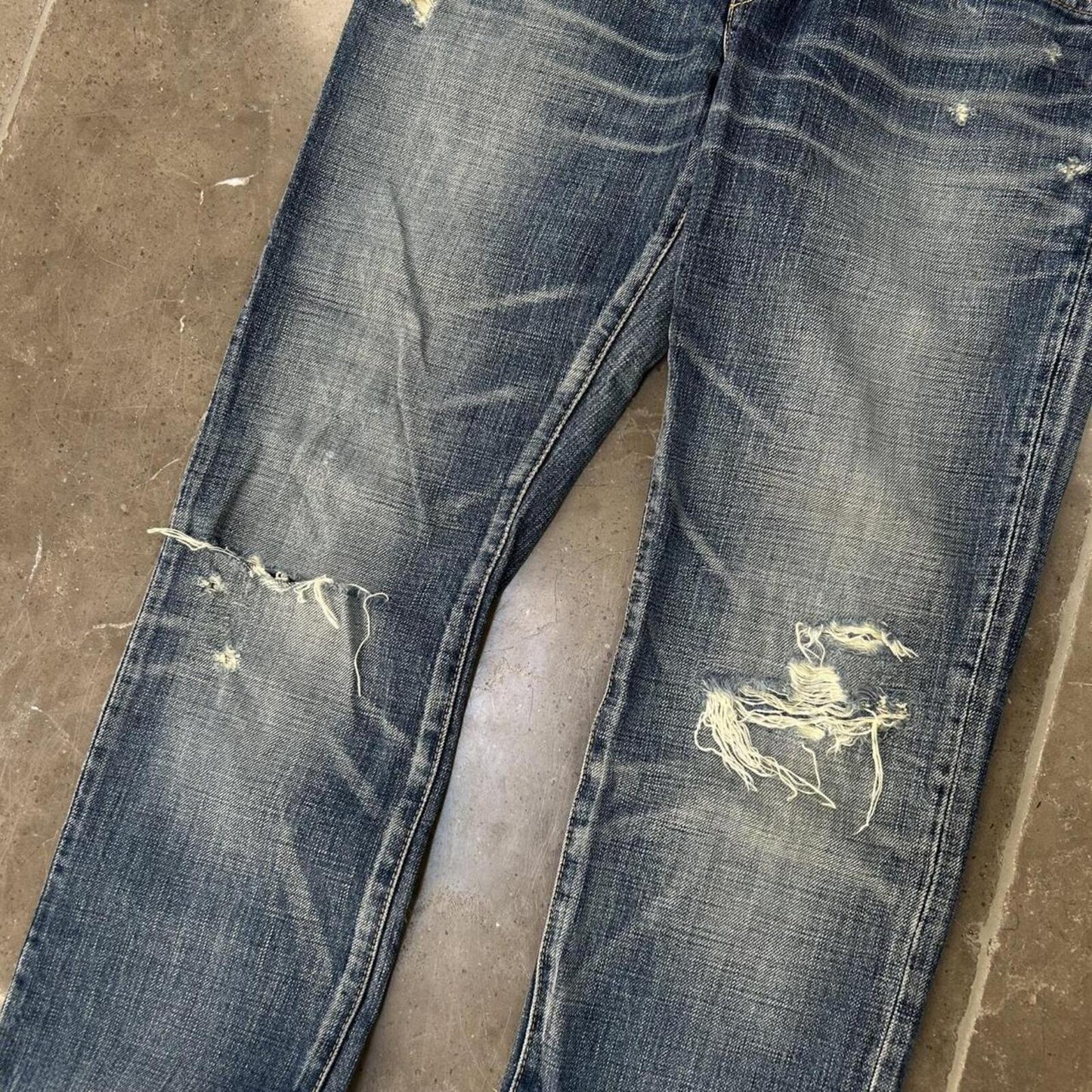 Hysteric Glamour Skinny Studded Ripped Denim Jeans W30 L32