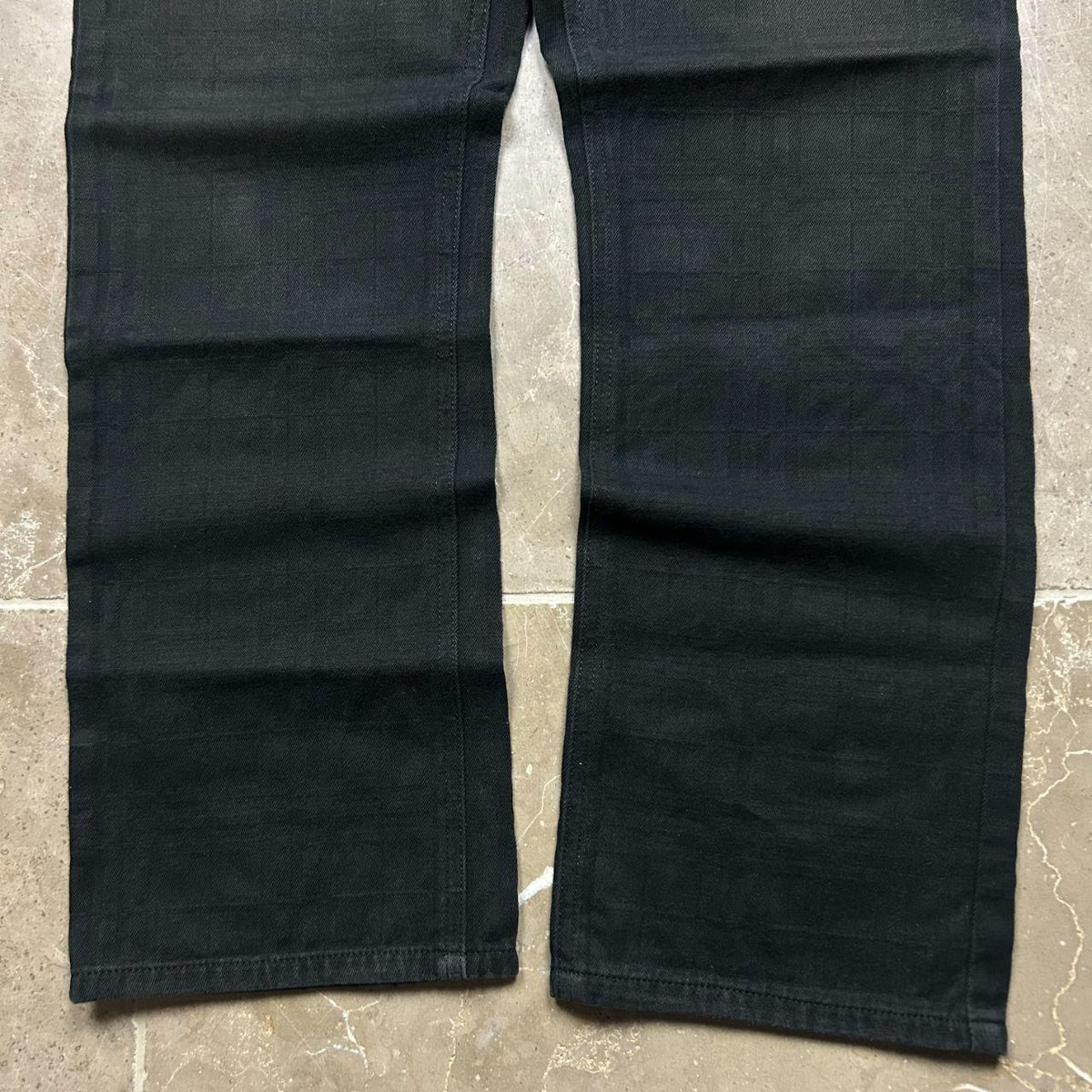 Vintage Burberry Black Label Shadow Check Jeans W32 L28