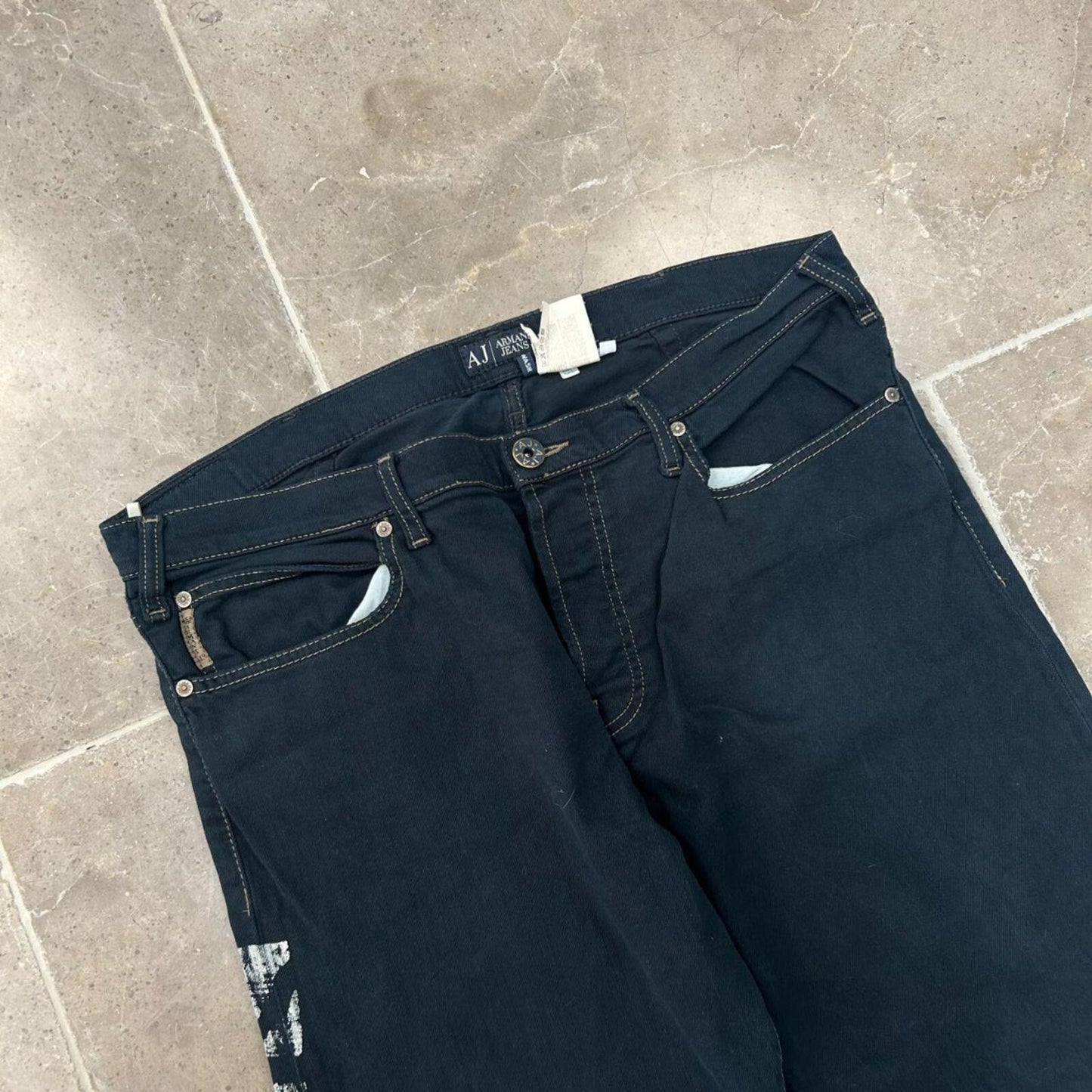 Vintage Armani Jeans Relaxed Straight Jeans W38 L29