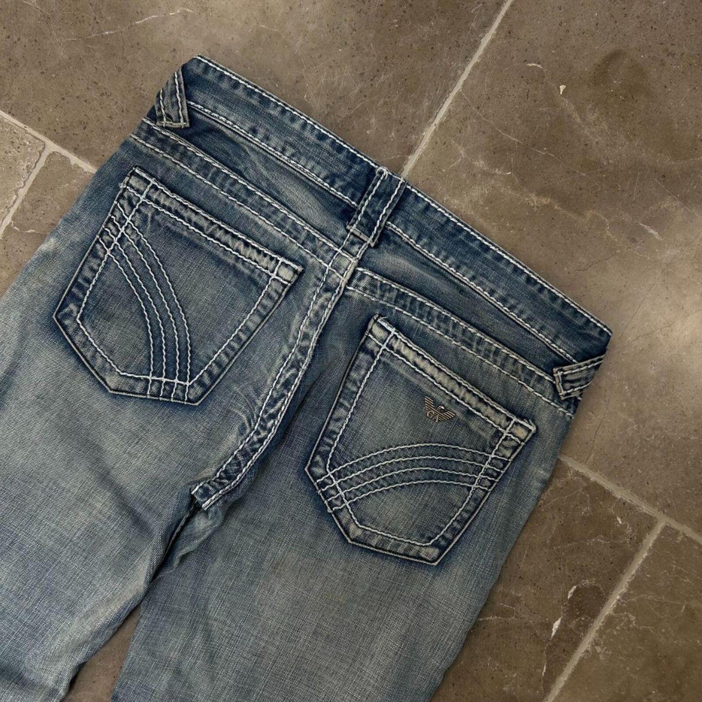 Vintage Emporio Armani Jeans Straight Relaxed Straight Jeans W32 L32