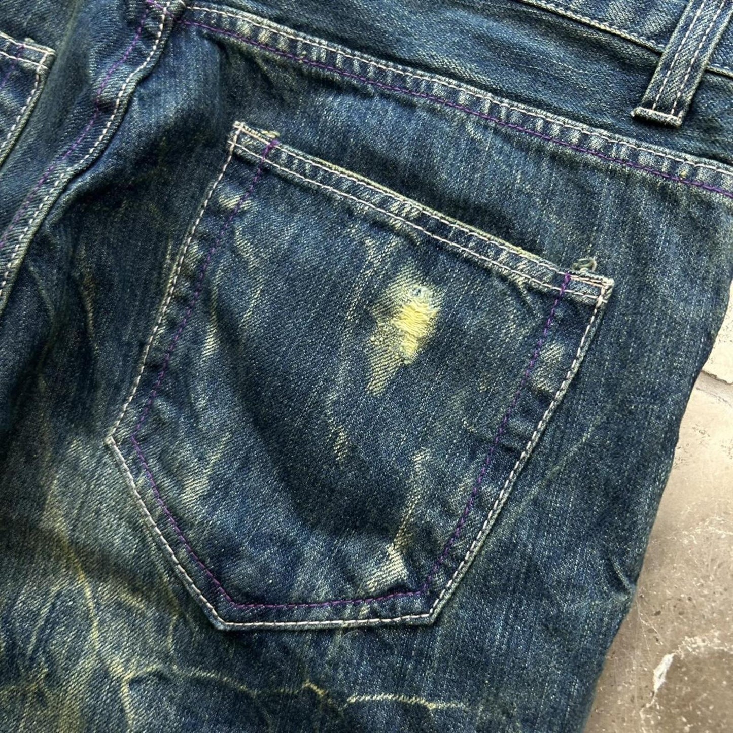 Vintage Japan Style Faded Relaxed Straight Jeans W30 L28