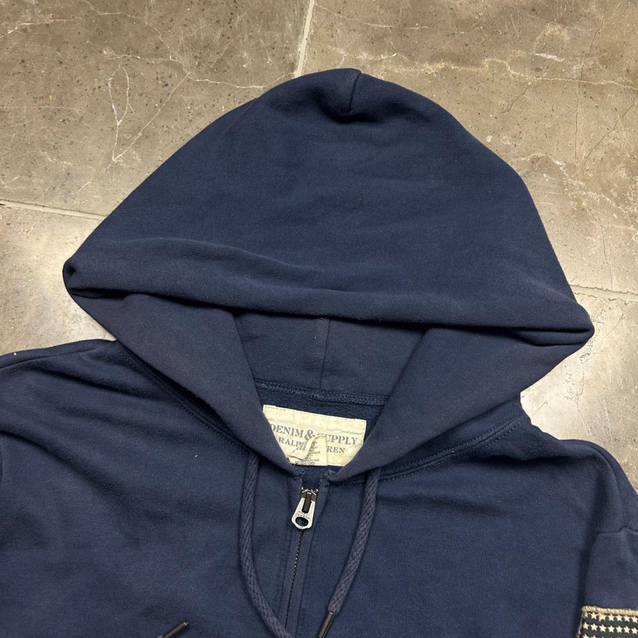 Ralph Lauren Denim and Supply Flag Zip Up Hoodie M