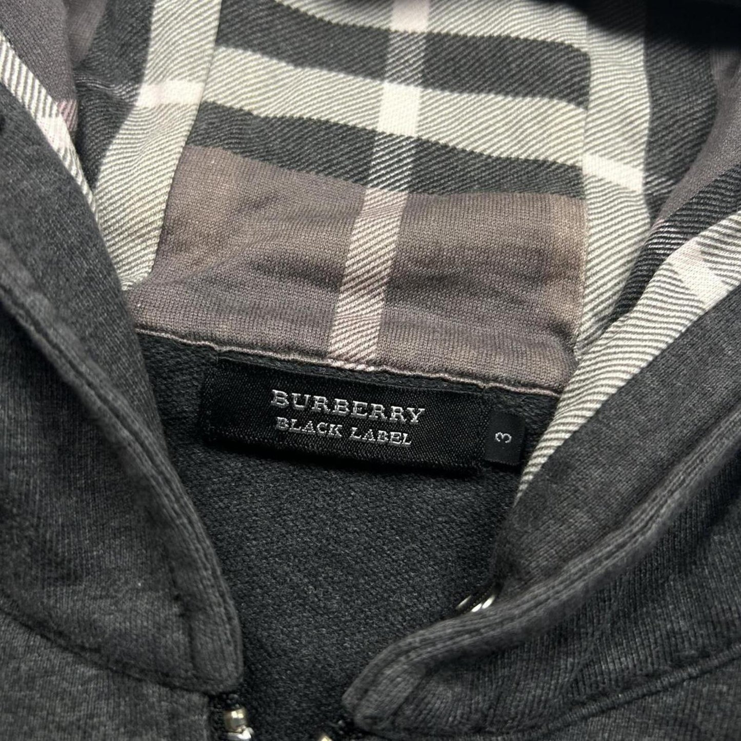 Burberry Black Label Nova Check Zip Up Hoodie M