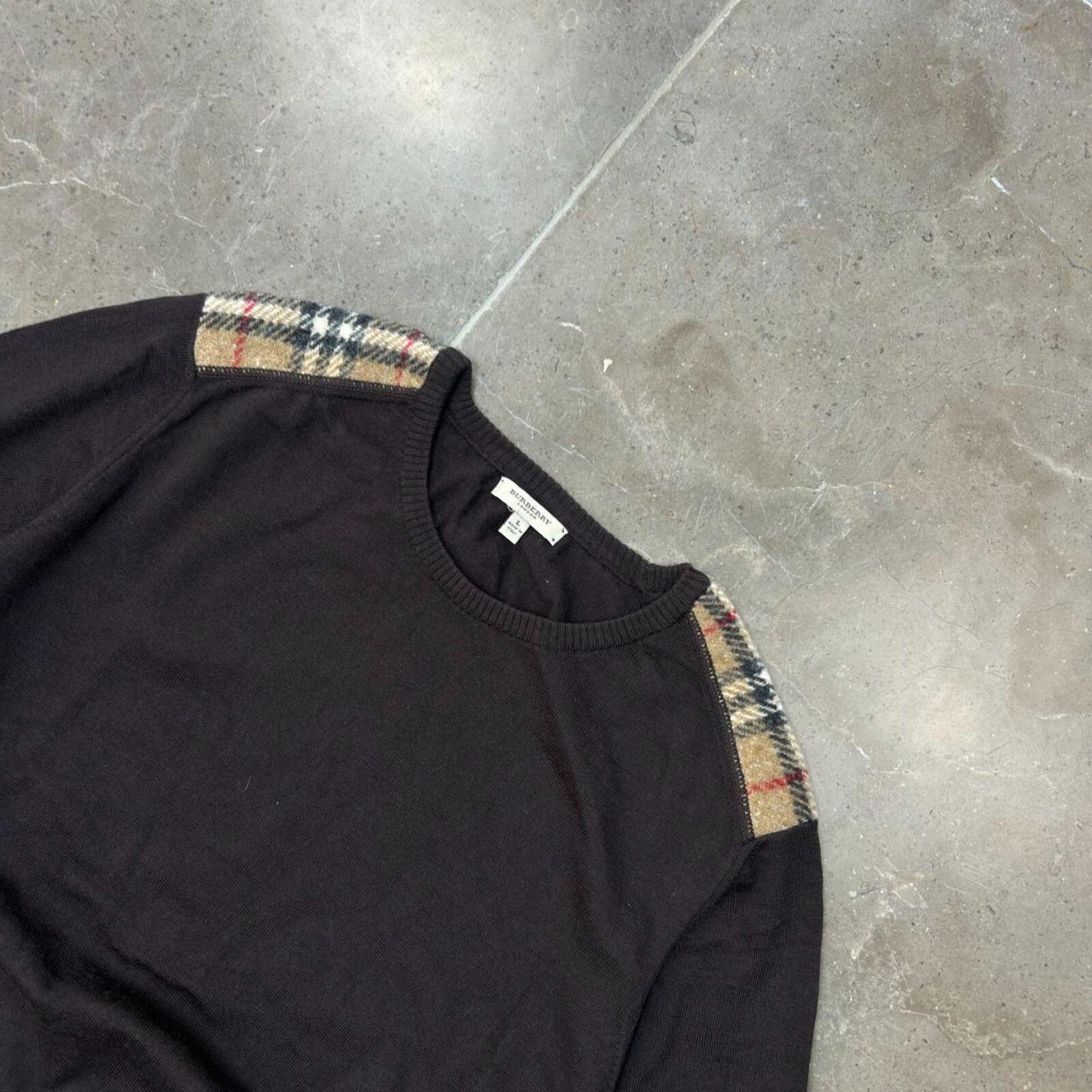 Burberry London Nova Check Knit Jumper L
