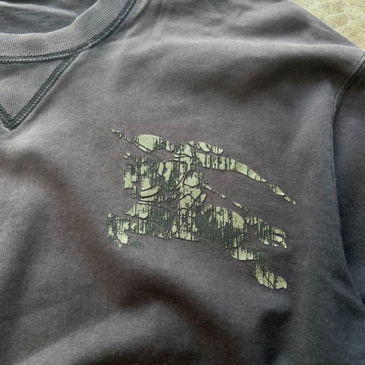 Burberry Black Label Sun Faded  Long Sleeve T Shirt M