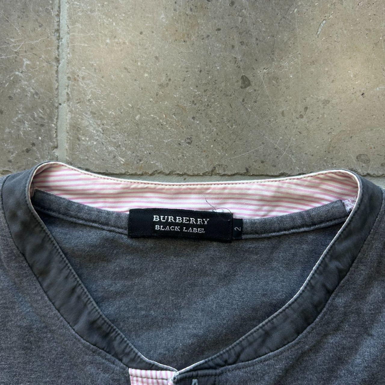 Burberry Black Label Long Sleeve Henley T Shirt S