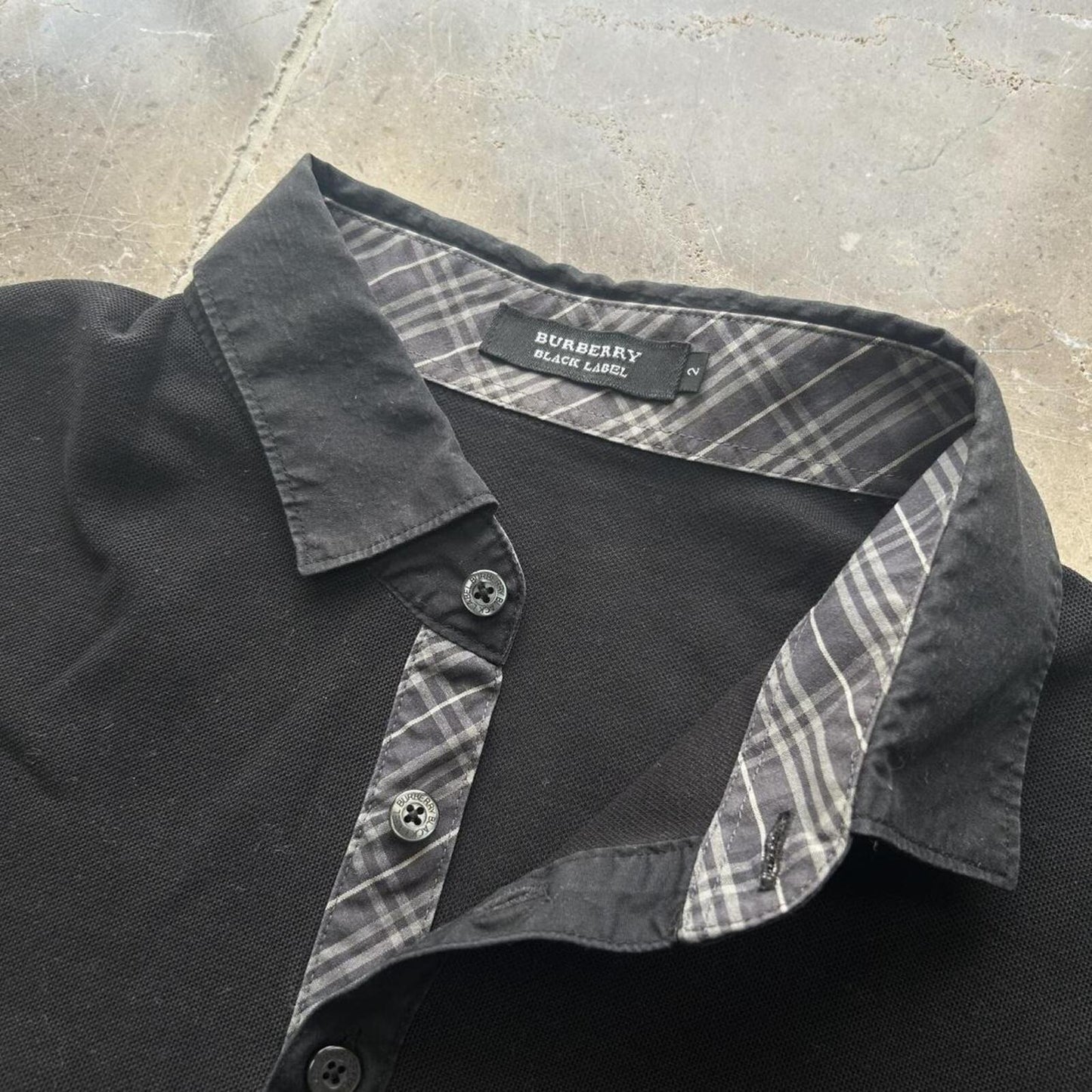 Burberry Black Label Nova Check Polo Shirt S