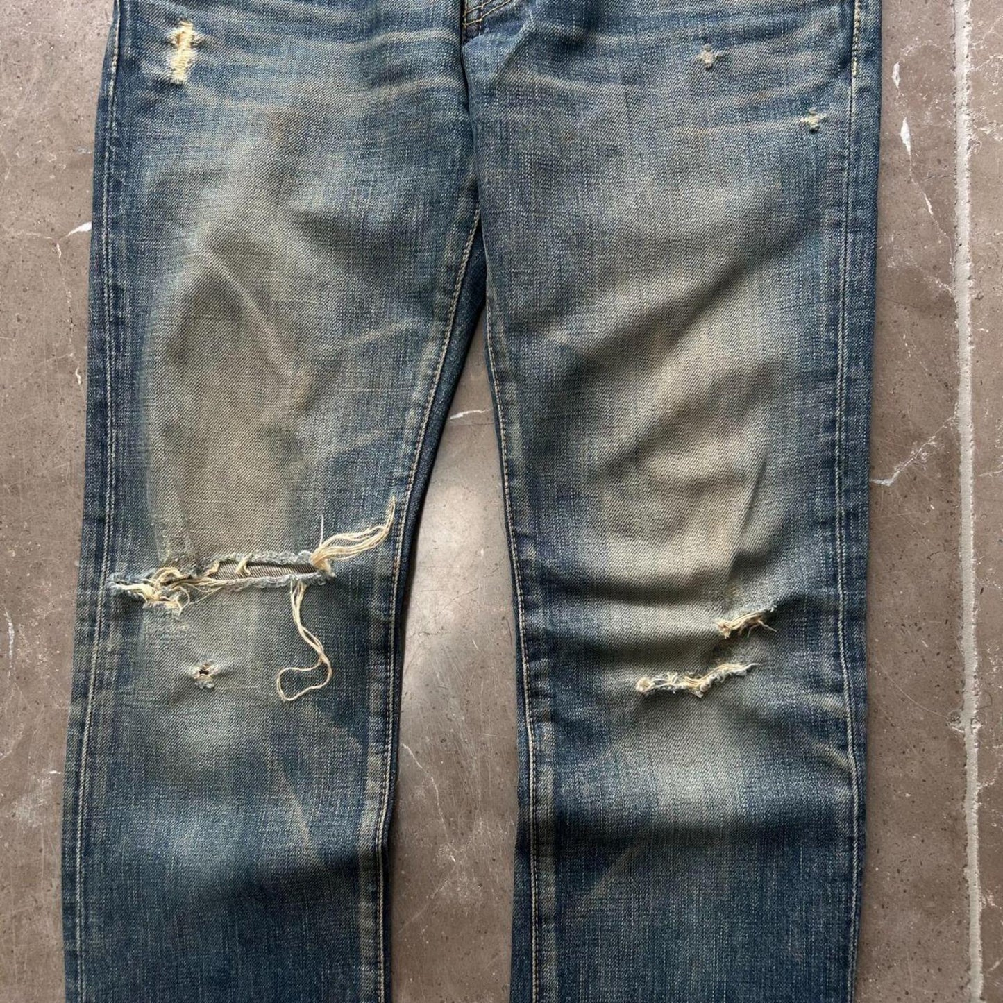 Hysteric Glamour Skinny Studded Ripped Denim Jeans W29 L32