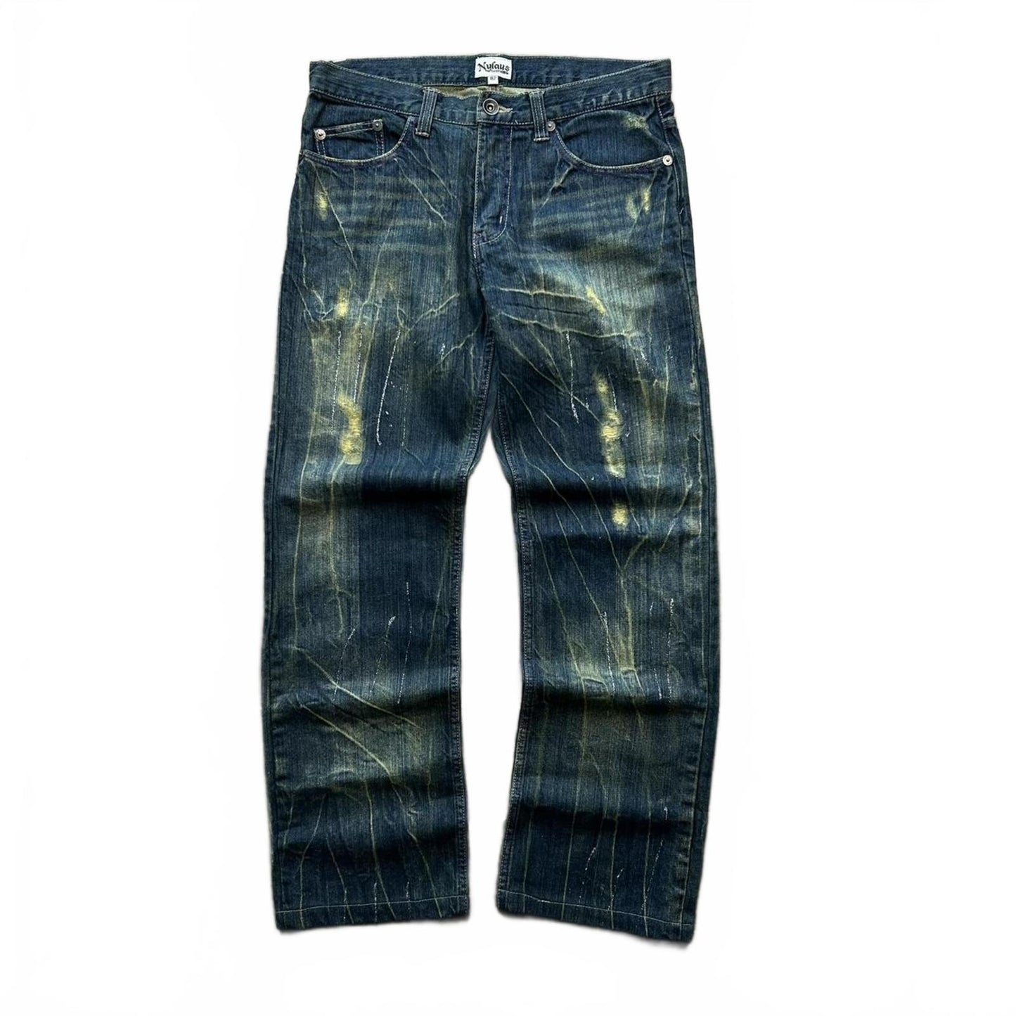 Vintage Japan Style Faded Relaxed Straight Jeans W30 L28