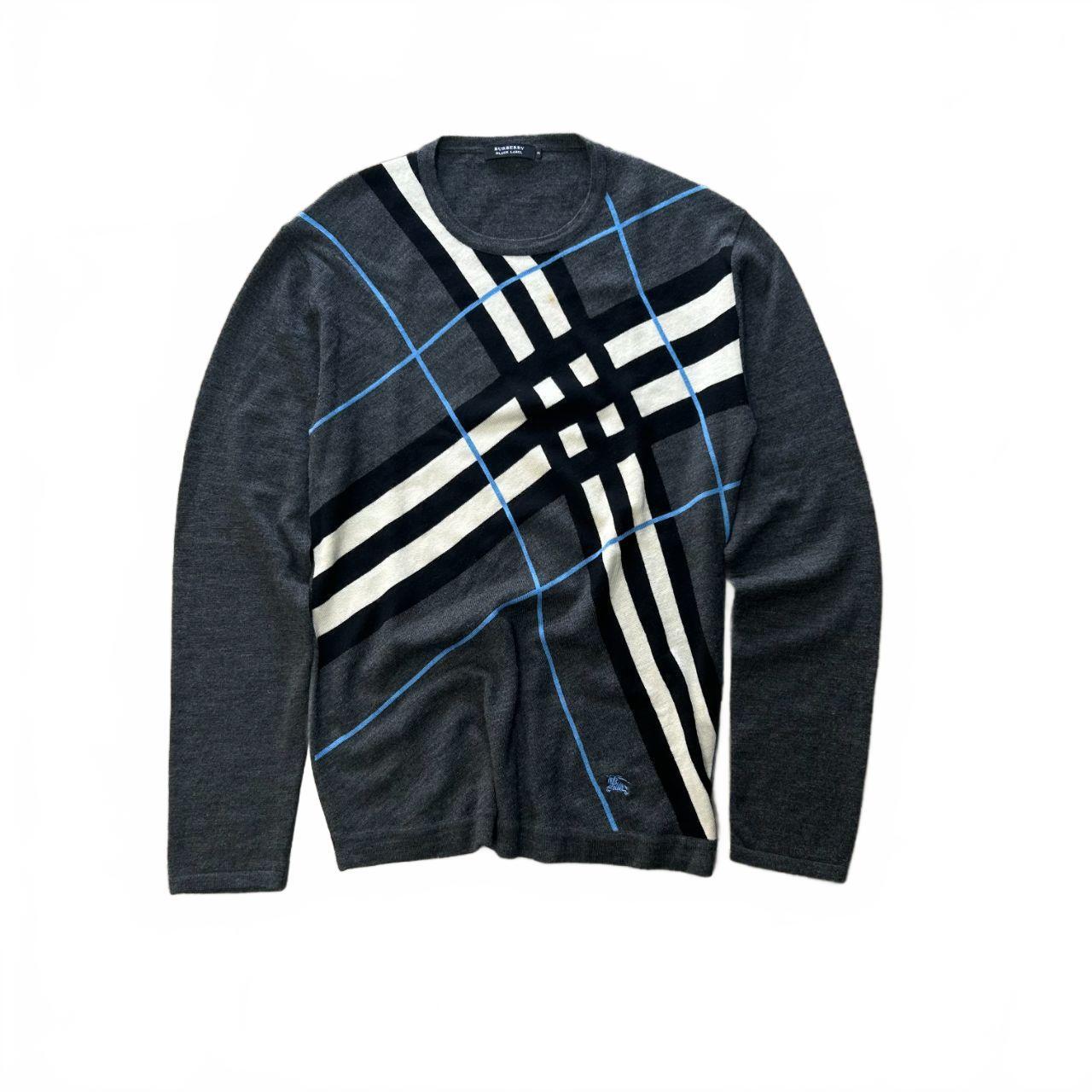 Burberry Black Label Nova Check Knit Lightweight Jumper M