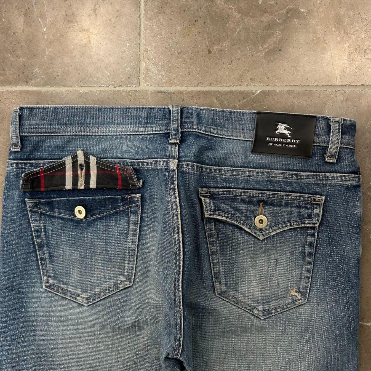 Vintage Burberry Black Label Relaxed Straight Jeans W34 L29