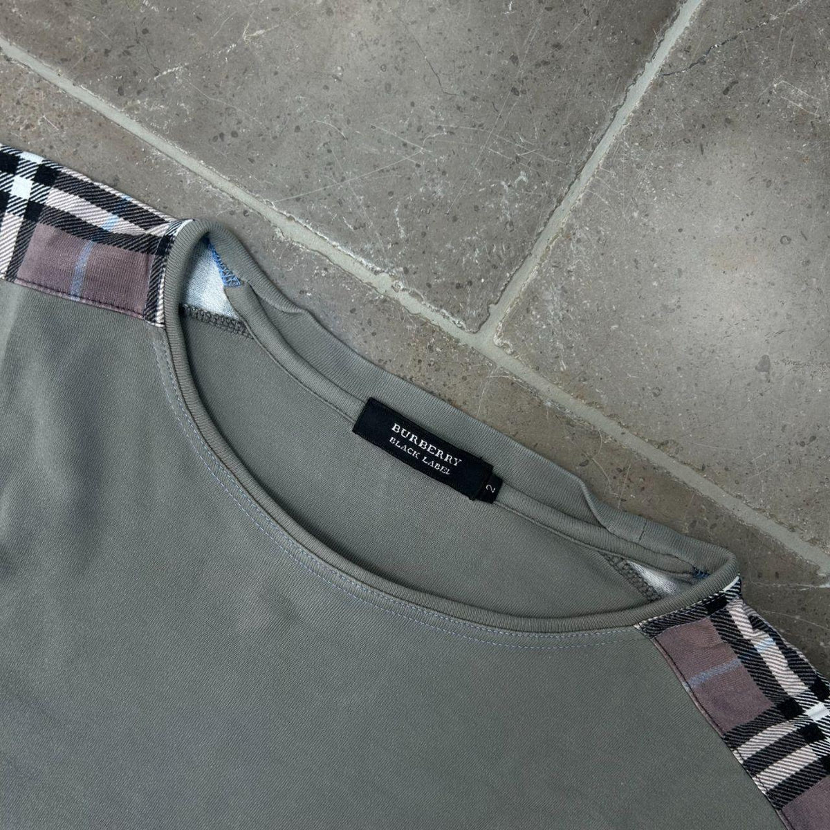 Burberry Black Label Nova Check Long Sleeve T Shirt S