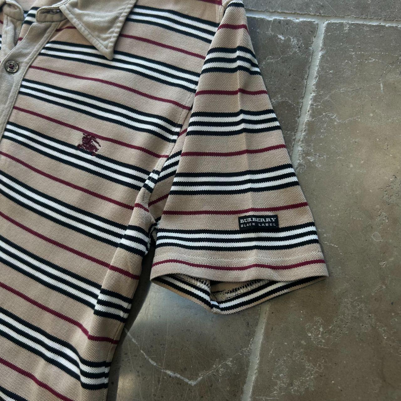 Burberry Black Label Striped Polo Shirt S