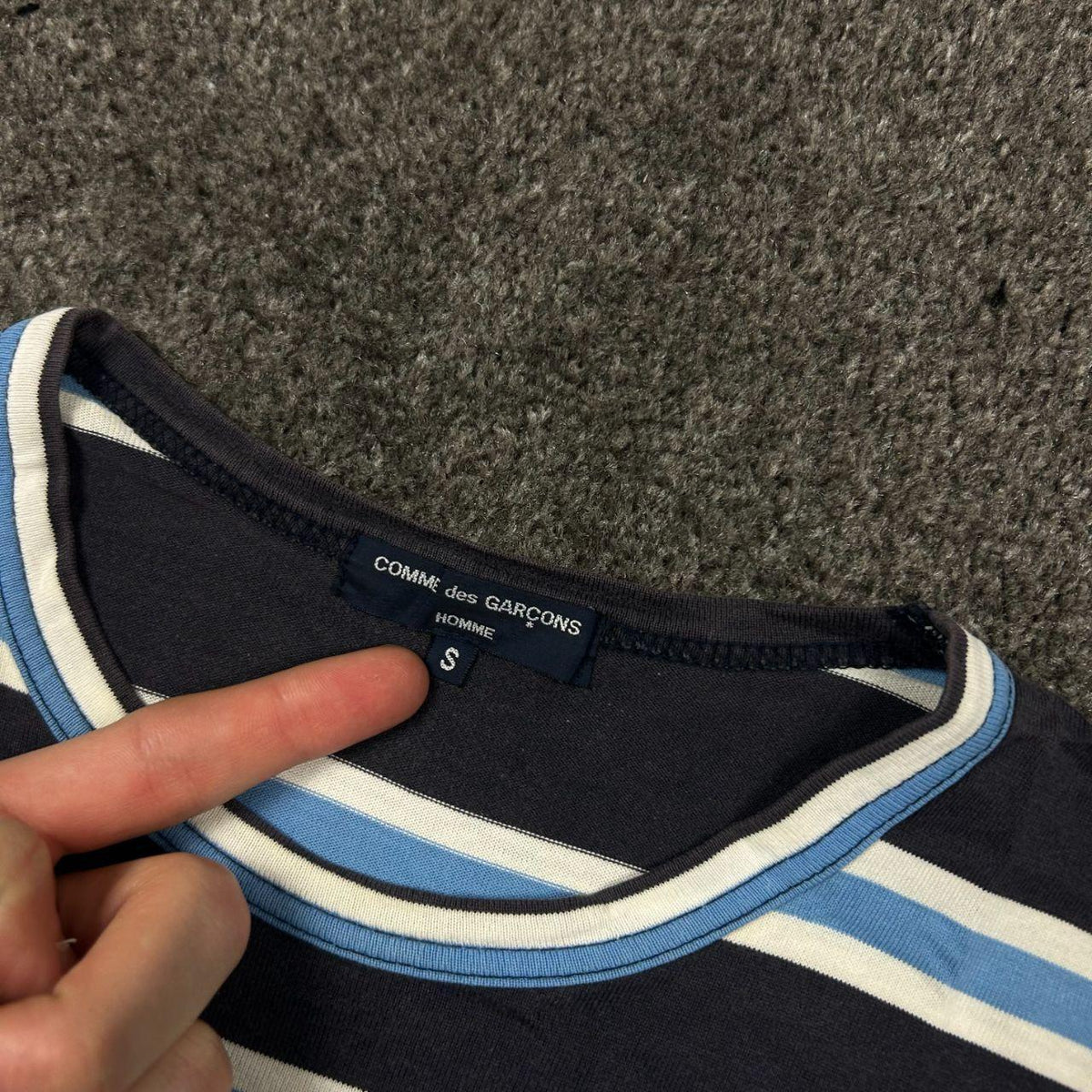 Comme Des Garcons Homme Striped T-Shirt S