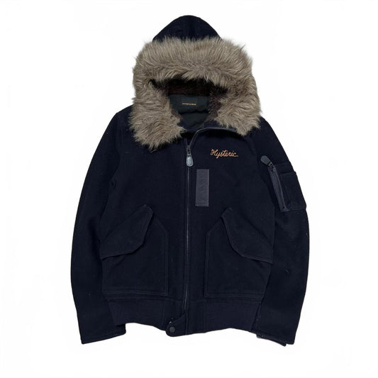 Hysteric Glamour Fur Hood Bomber Jacket M