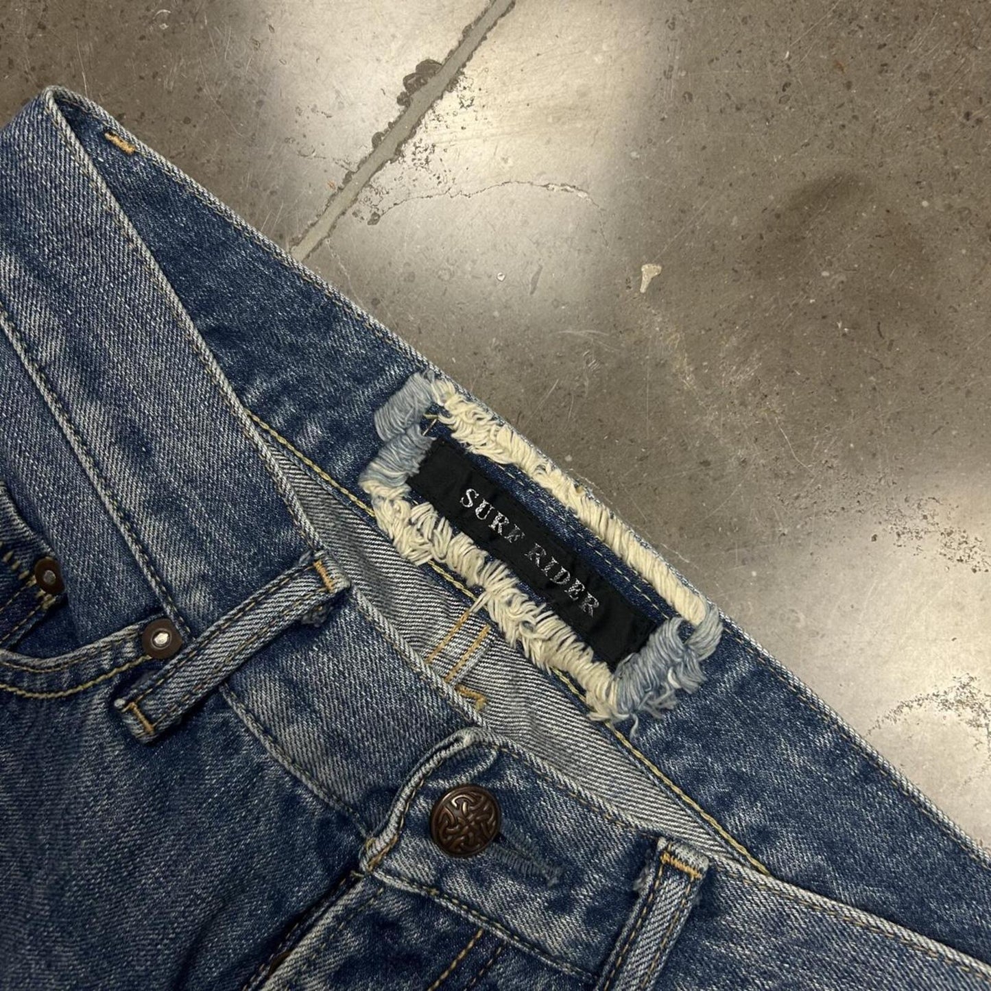 Vintage Japan Style Flared Faded Jeans W29 L30