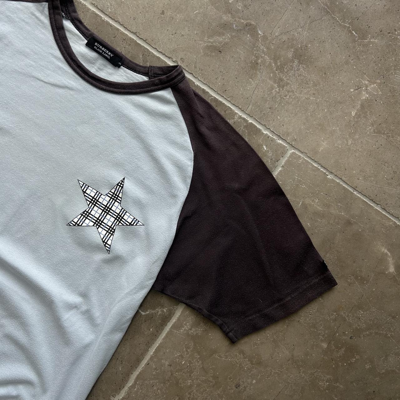 Vintage Burberry Black Label Relaxed Fit Star T Shirt M