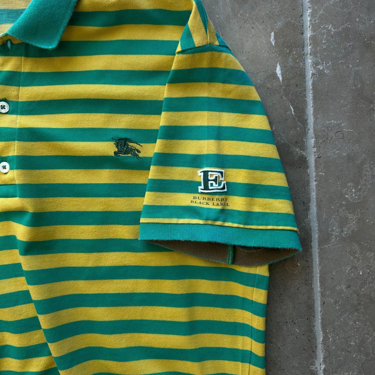 Burberry Black Label Striped Polo Shirt M