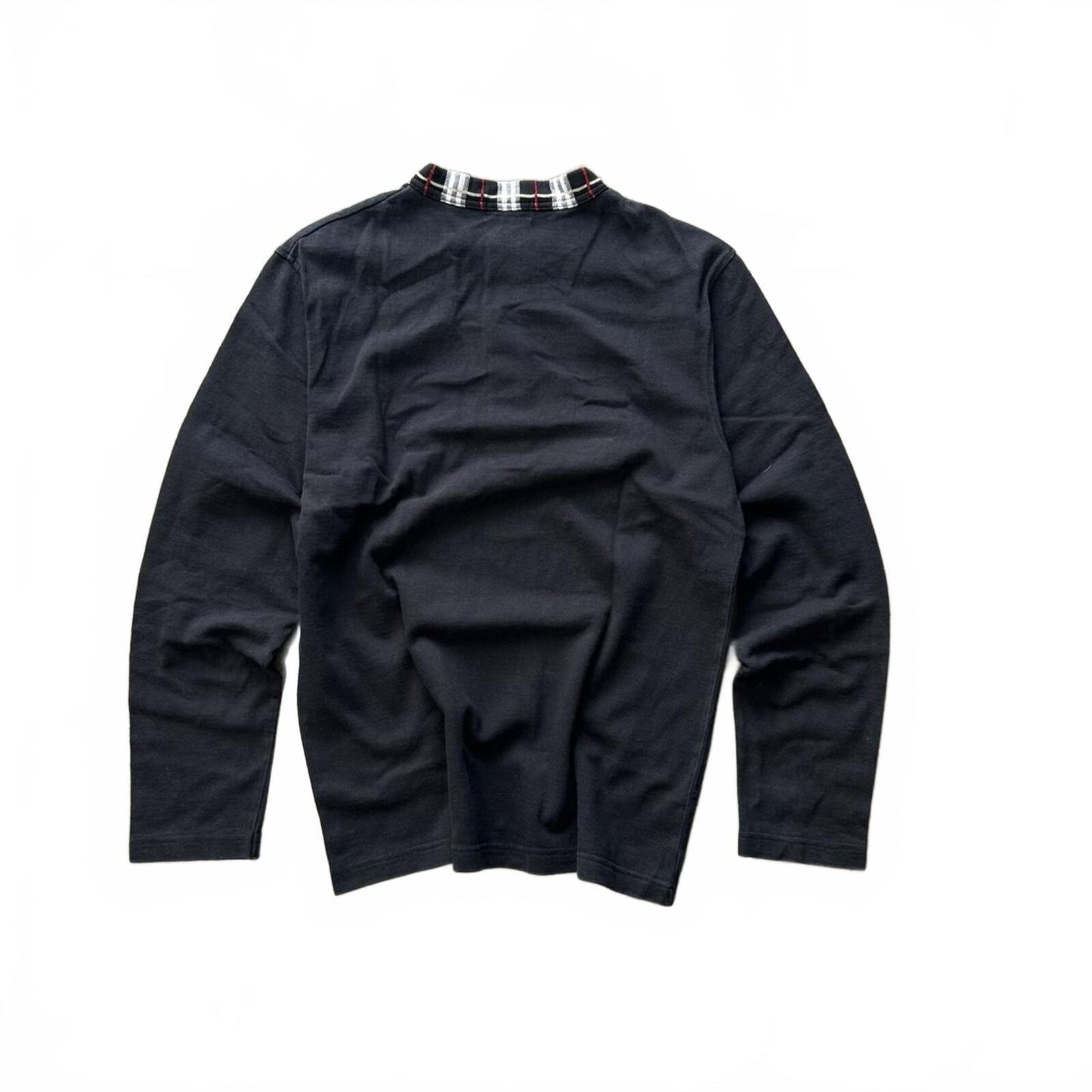 Burberry Blue Label Nova Check Cotton Henley T Shirt M