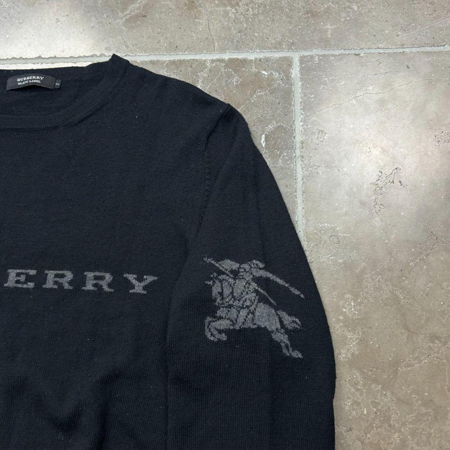 Burberry Black Label Logo Knit Jumper S