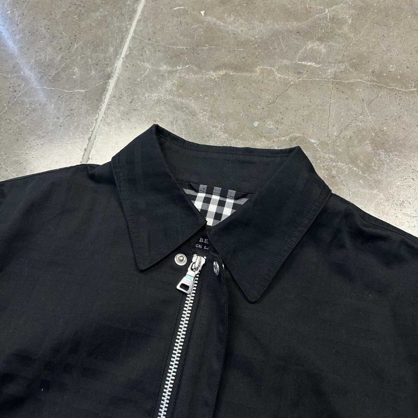 Burberry Black Label Shadow Nova Check Harrington Jacket S