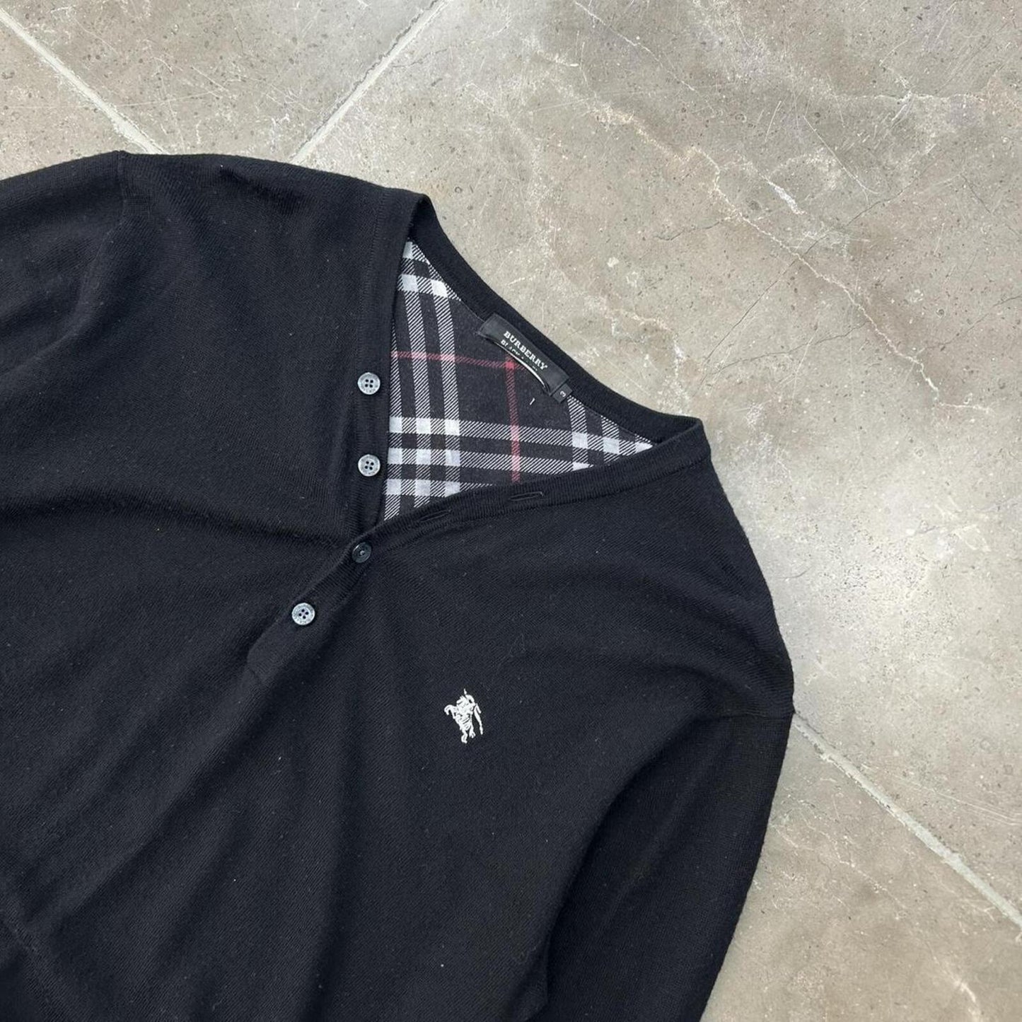 Burberry Black Label Henley Knit Jumper M