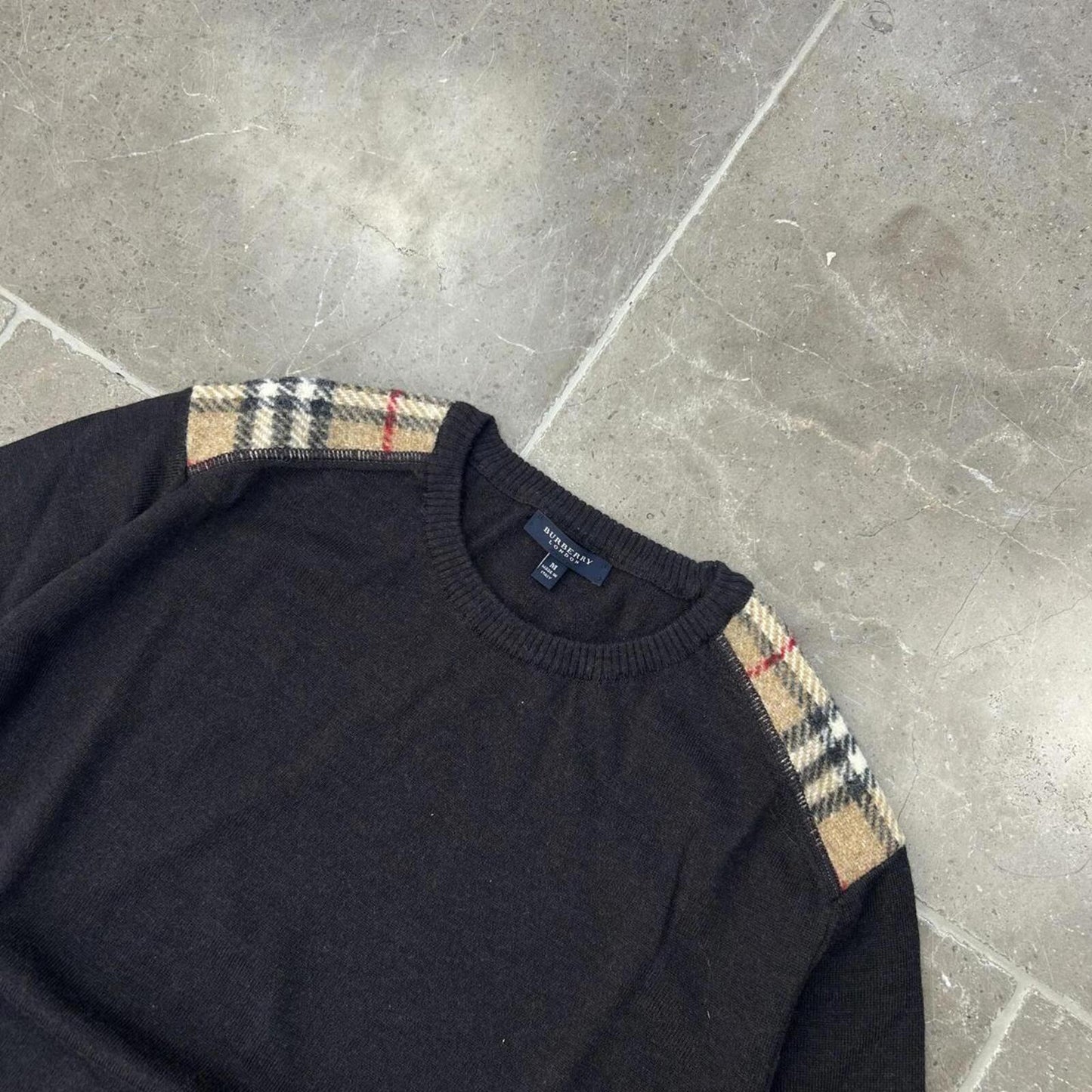 Burberry London Nova Check Knit Jumper M
