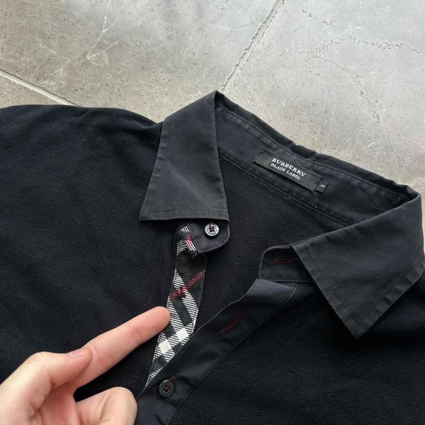 Burberry Black Label Nova Check Polo Shirt S