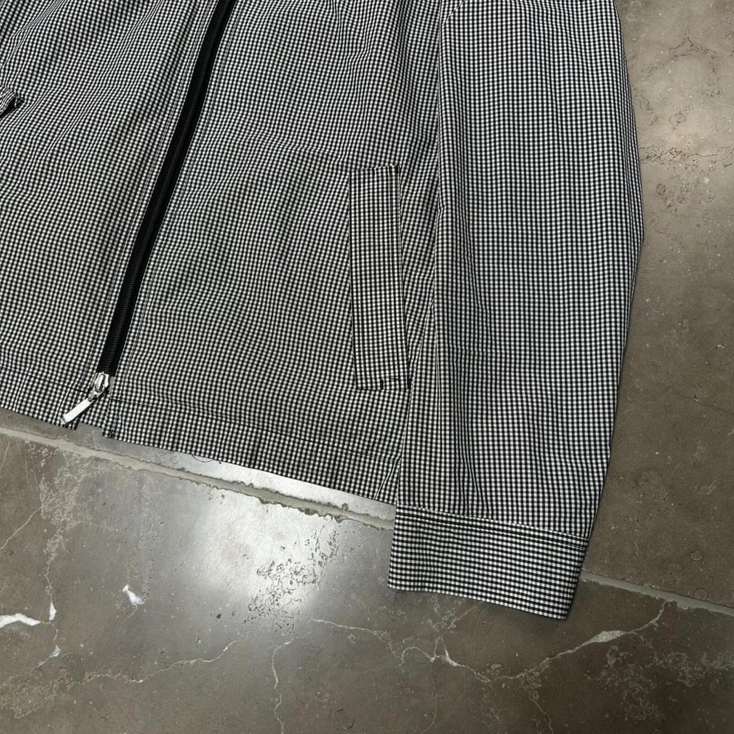 Burberry Black Label Gingham Check Windbreaker Jacket S