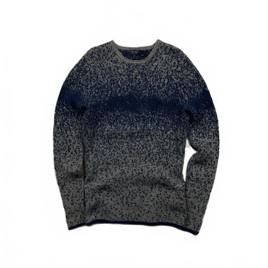 Vintage Armani Jeans Gradient Knit Jumper M