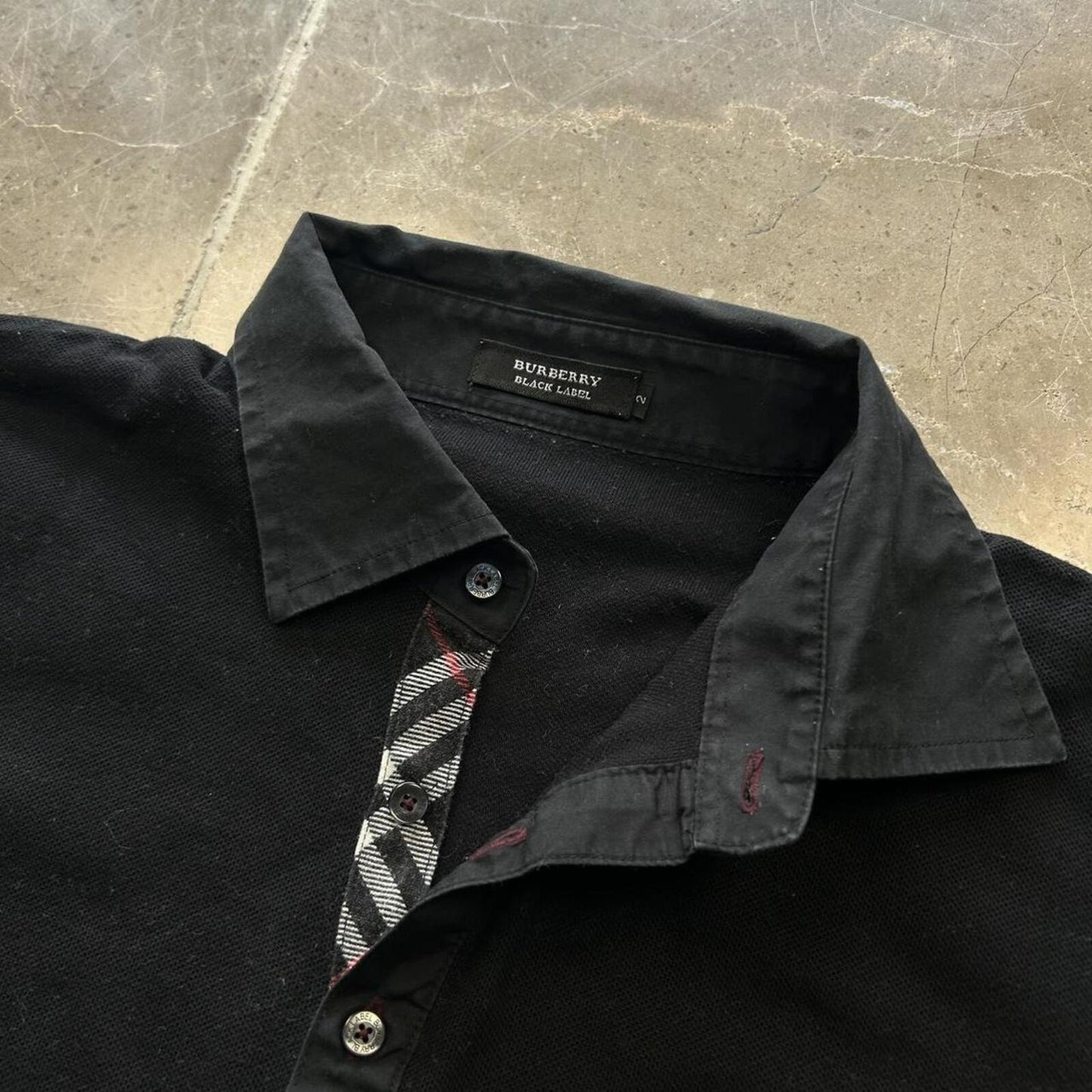 Burberry Black Label Nova Check Polo Shirt S
