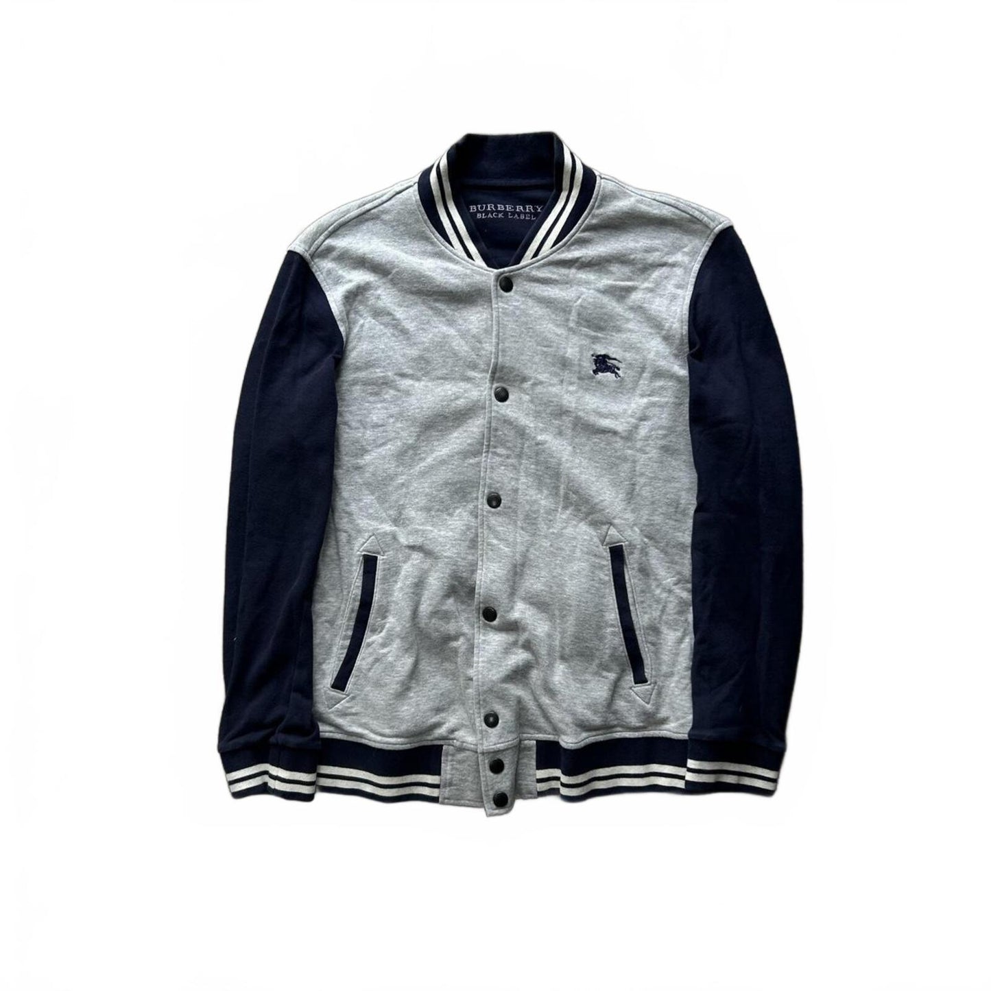 Burberry Black Label Varsity Jacket Grey M