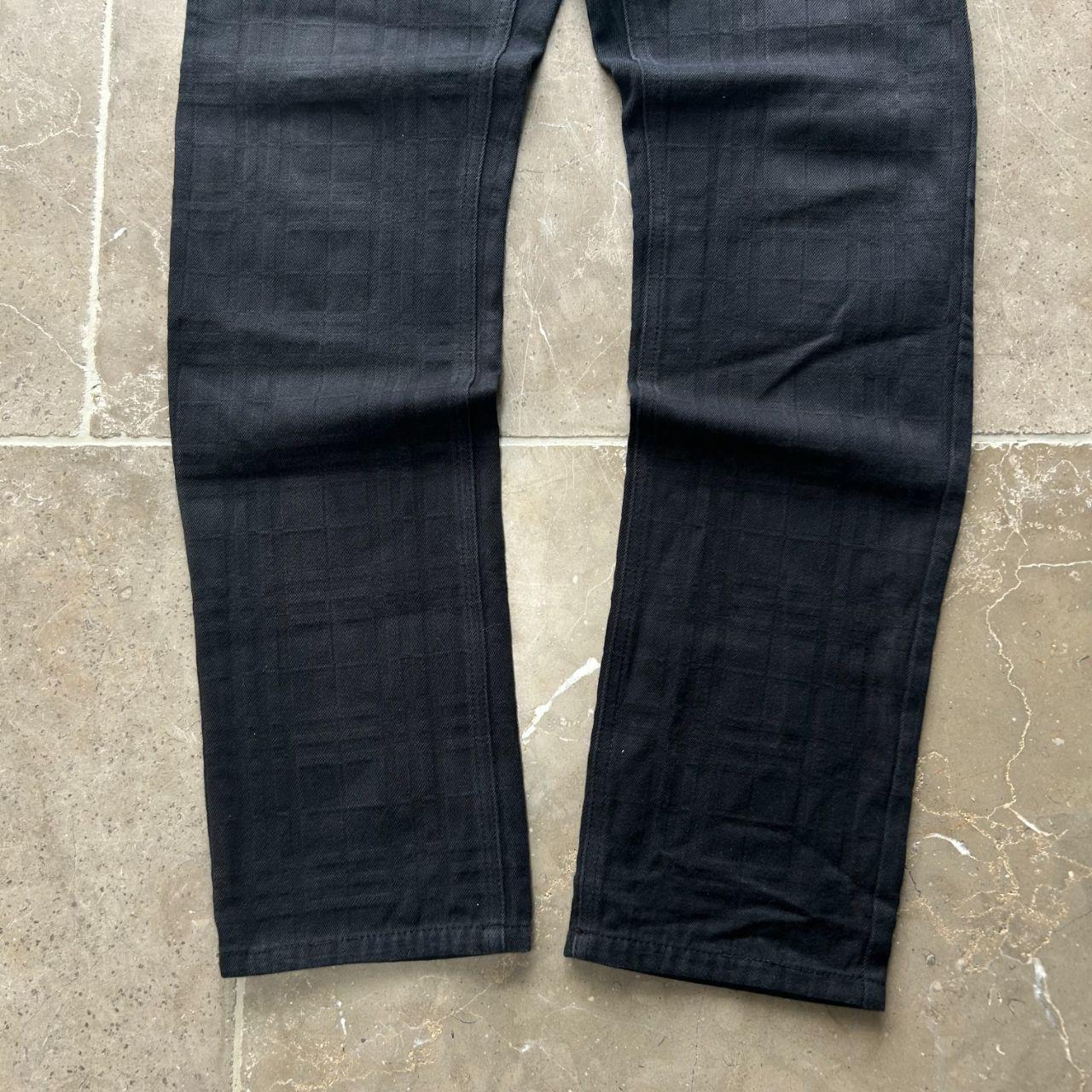 Vintage Burberry Black Label Shadow Check Jeans W30 L31