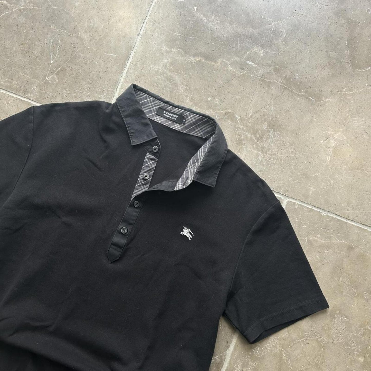 Burberry Black Label Nova Check Polo Shirt S