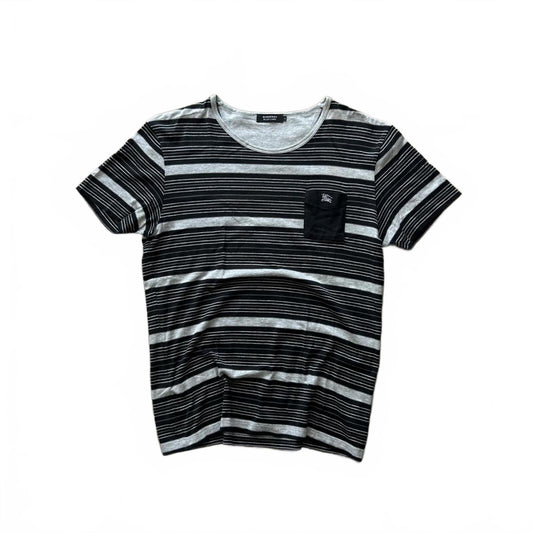 Burberry Black Label Striped Pocket T Shirt M