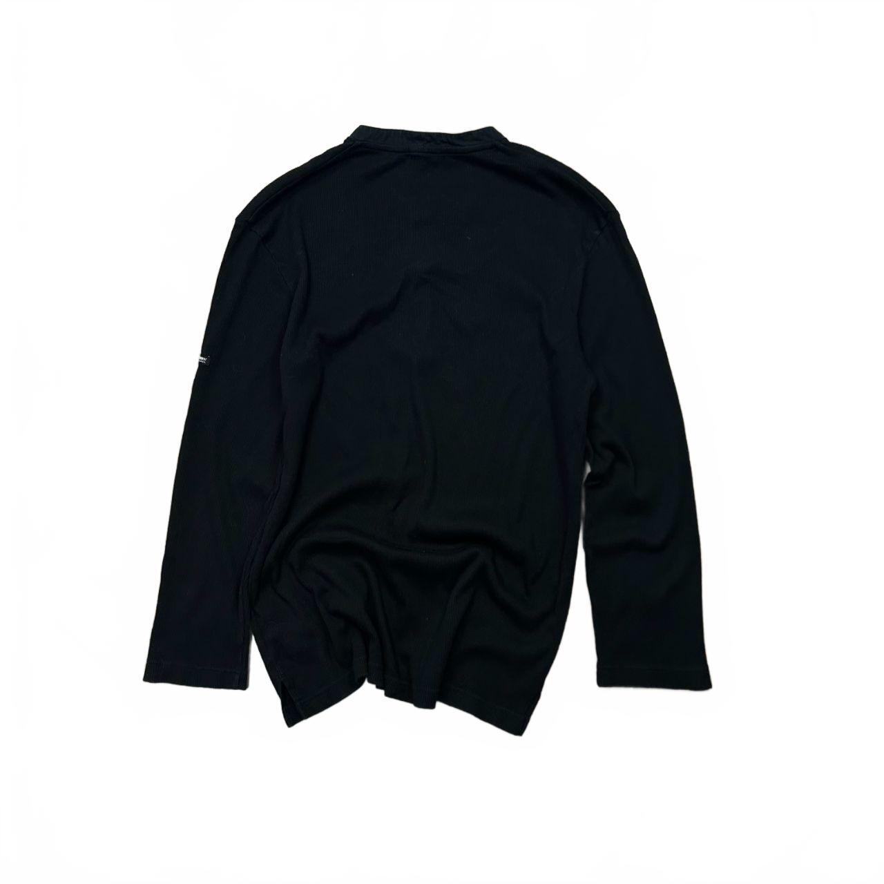 Burberry Black Label Ribbed Henley T Shirt M