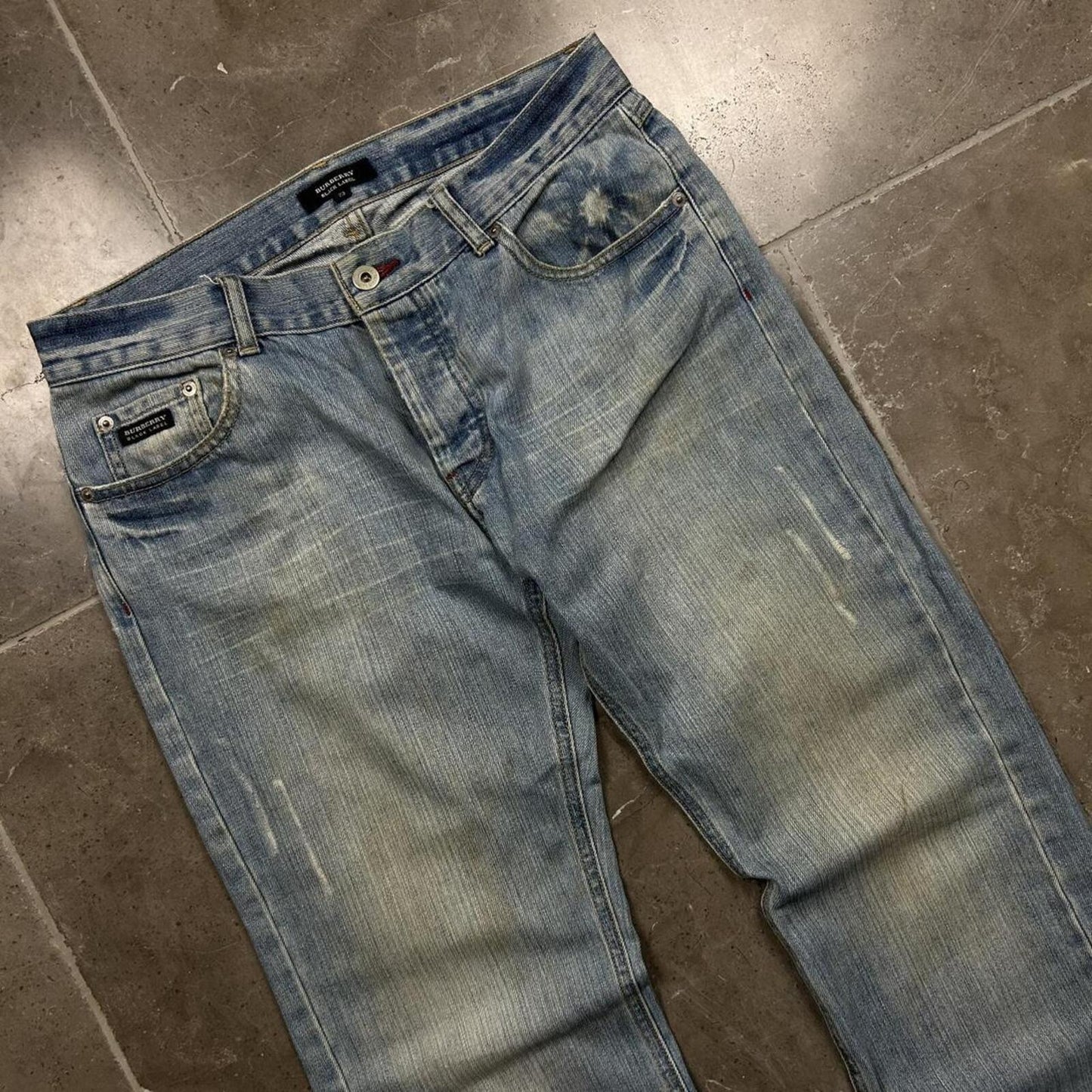Vintage Burberry Black Label Relaxed Straight Jeans W30 L32
