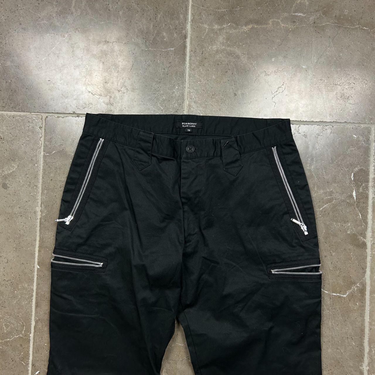 Vintage Burberry Black Label Multi Zip Trousers W29 L33